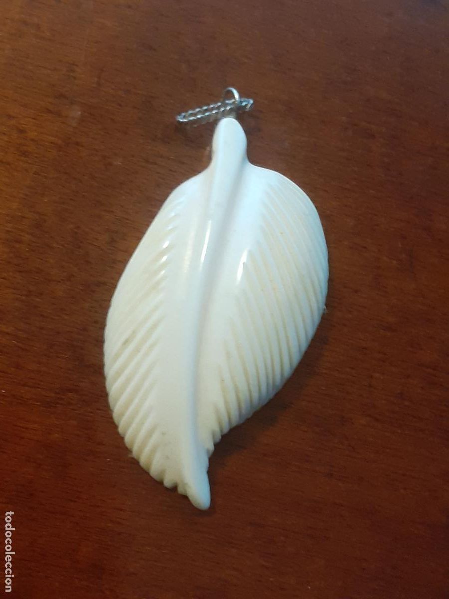 Joyeria: Colgante hoja tallada IVORI - Foto 1