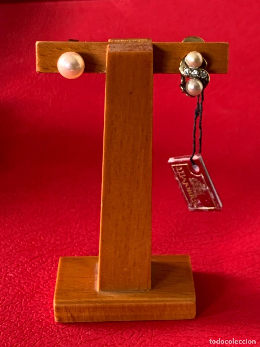 Joyeria: Pareja de pendientes desiguales. - Foto 3