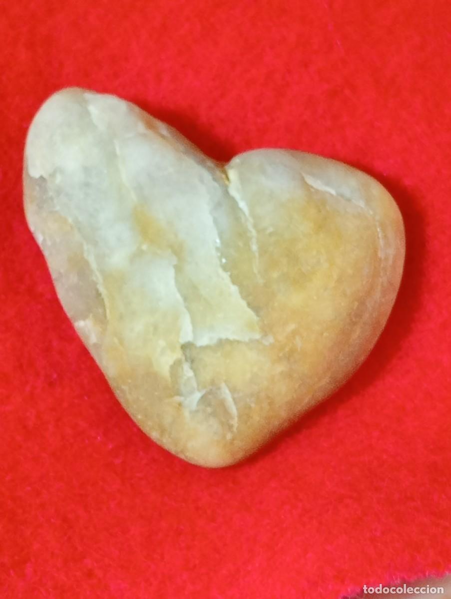 Joyeria: GRAN CORAZ&Oacute;N DE ONIX AMARILLO NATURAL (SIN USAR) - Foto 1