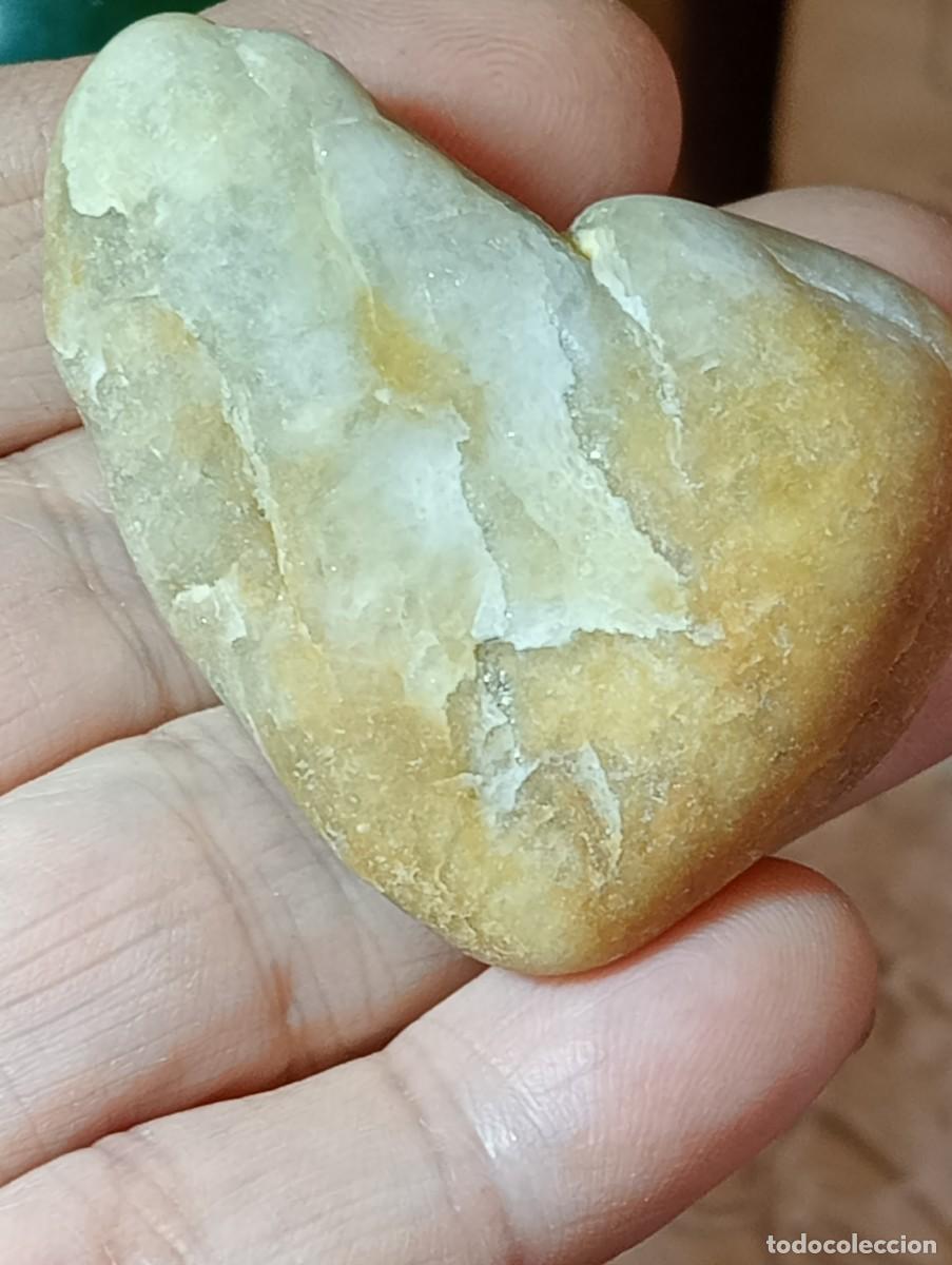 Joyeria: GRAN CORAZ&Oacute;N DE ONIX AMARILLO NATURAL (SIN USAR) - Foto 4