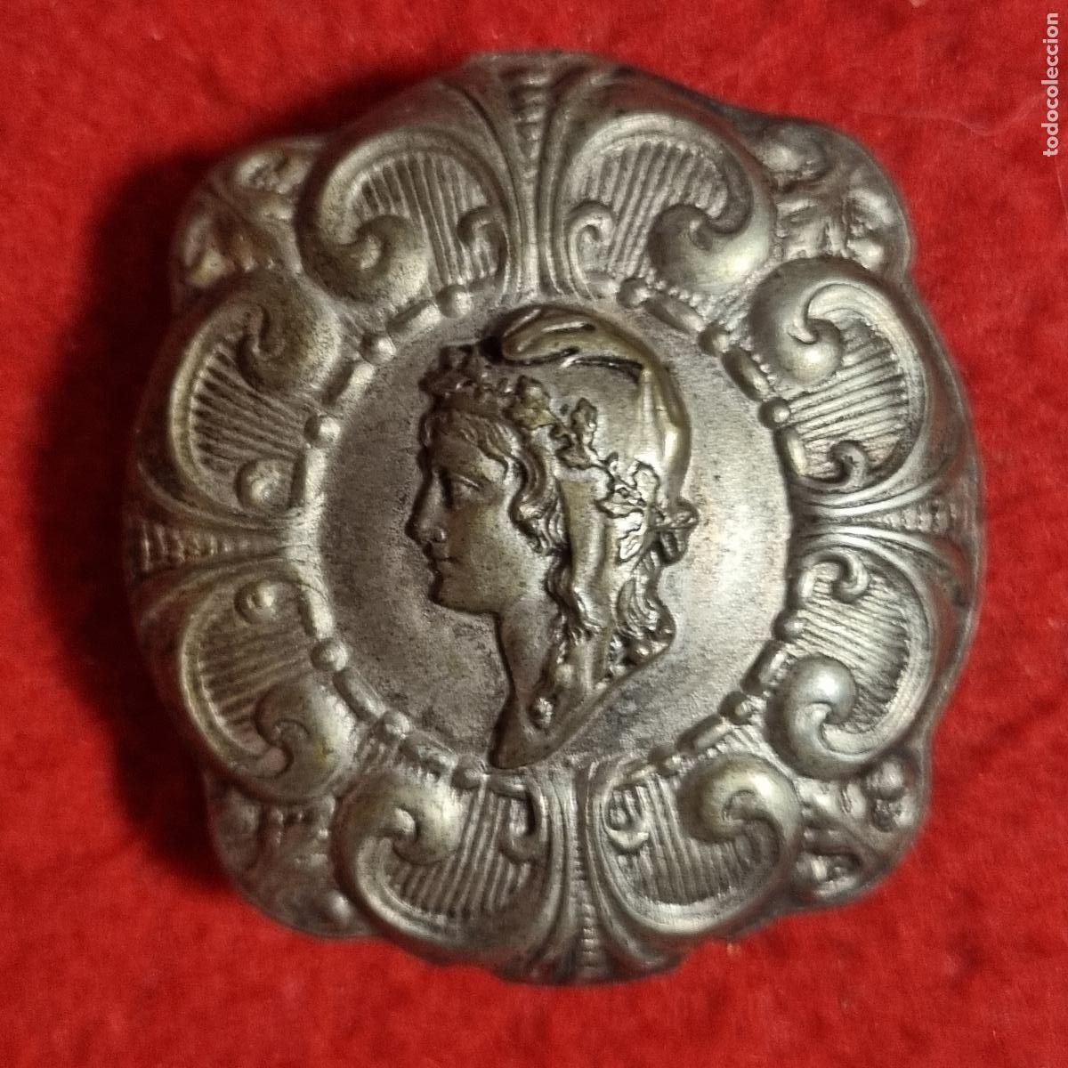 Joyeria: ANTIGUO SONAJERO BA&Ntilde;O DE PLATA FIGURA REPUBLICA ESPA&Ntilde;OLA ORIGINAL C1