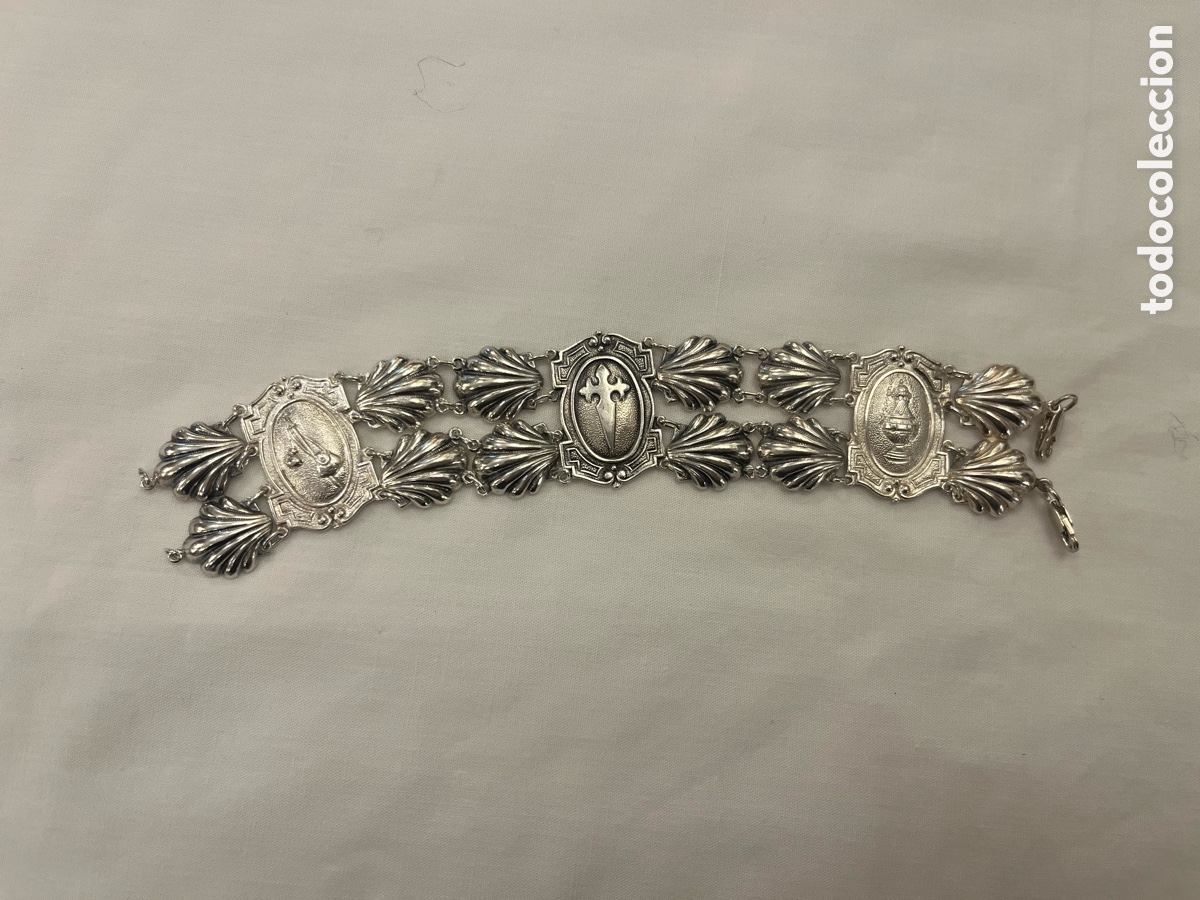 Joyeria: Pulsera de plata concha de Santiago 36 gr. - Foto 4