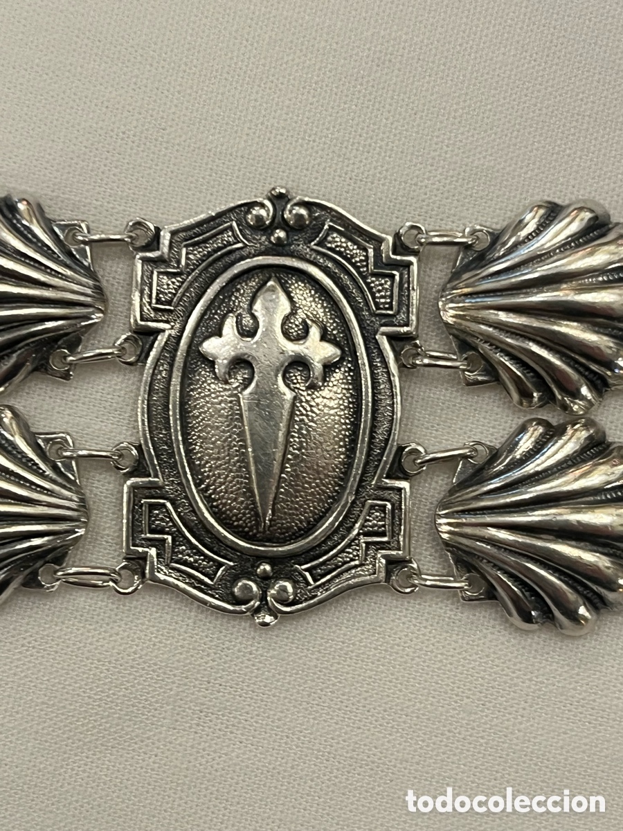 Joyeria: Pulsera de plata concha de Santiago 36 gr. - Foto 6