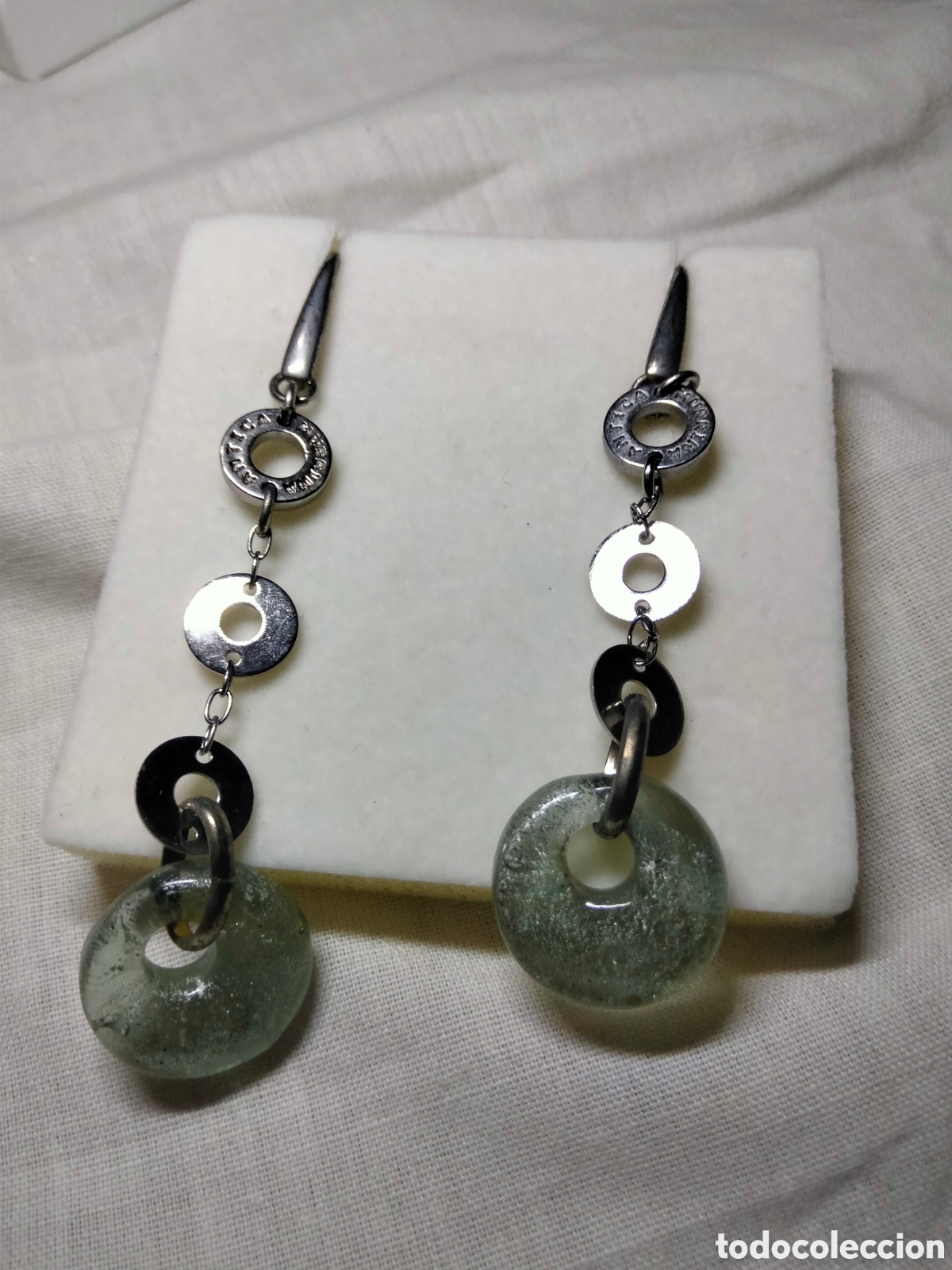 Joyeria: Pendientes murano y rodio - Foto 1