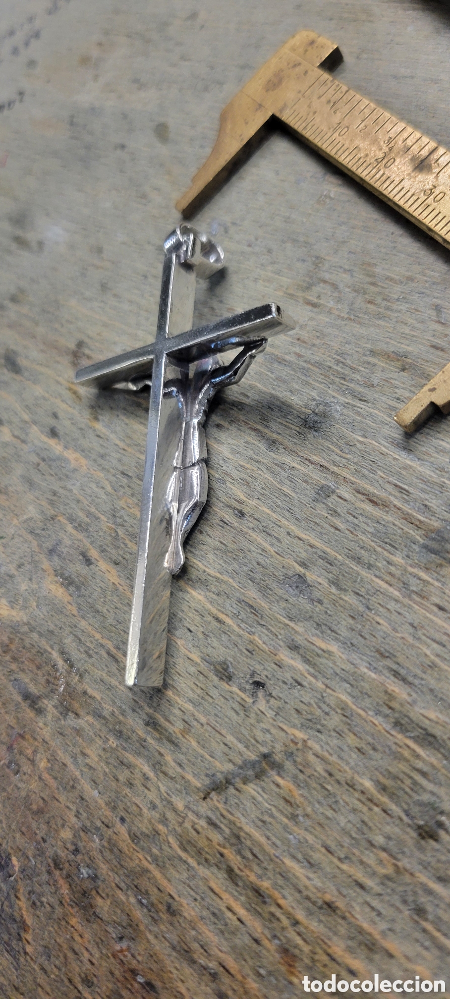 Joyeria: Cruz de plata maciza colgante - Foto 3