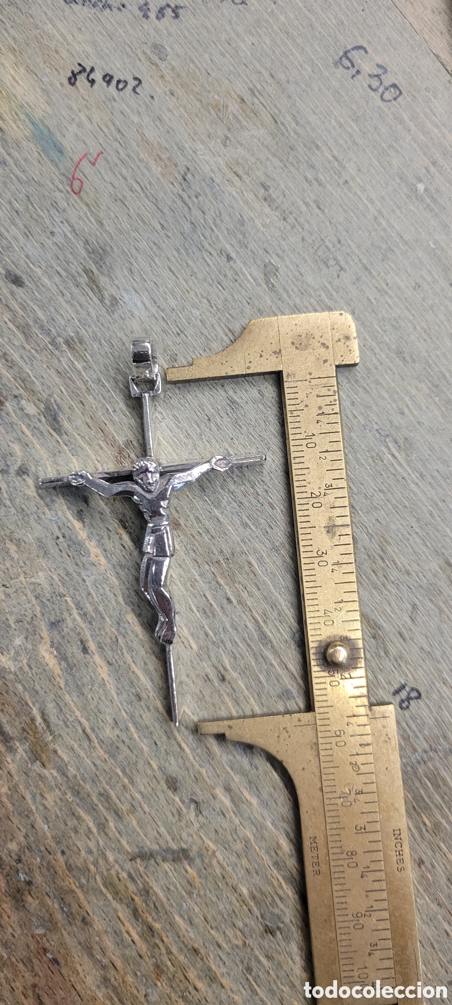 Joyeria: Cruz de plata maciza colgante - Foto 4