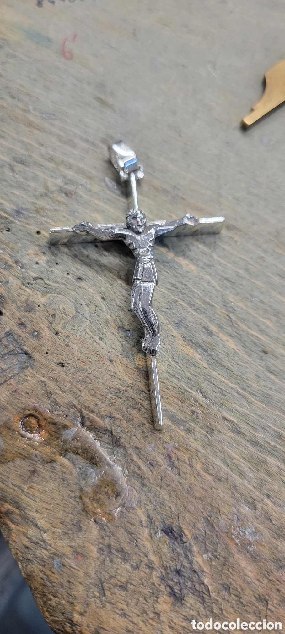 Joyeria: Cruz de plata maciza colgante - Foto 2