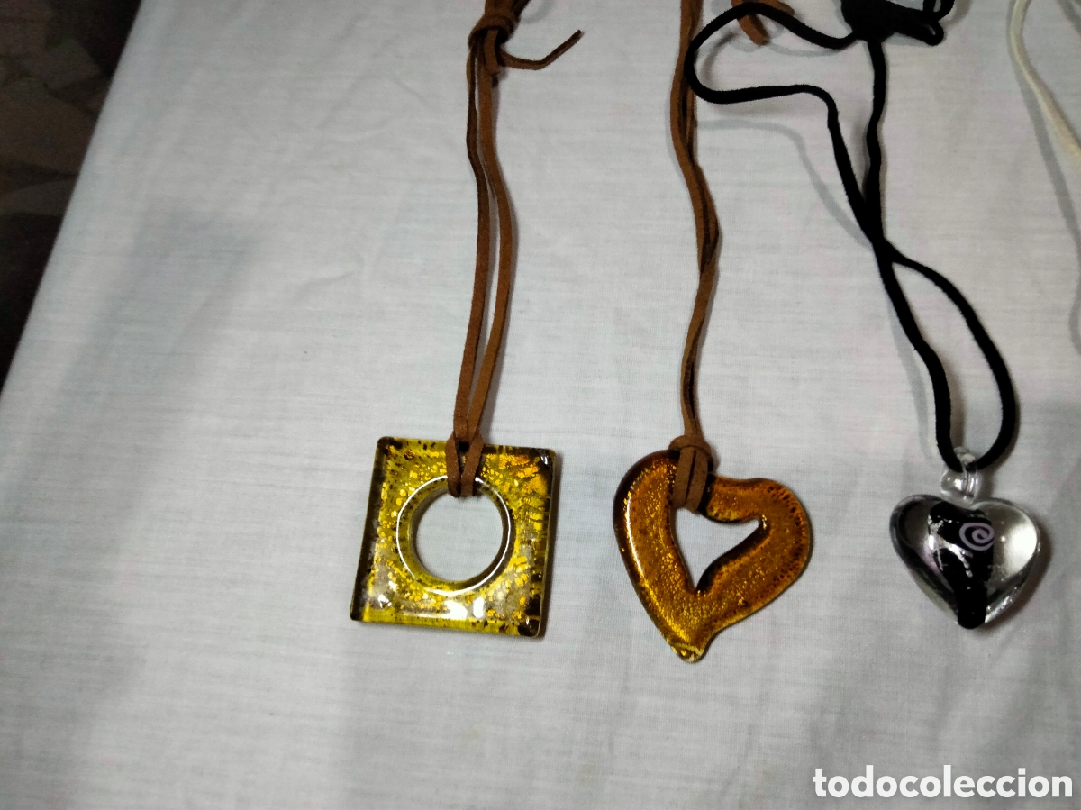Joyeria: Lote de 9 colgantes murano - Foto 2
