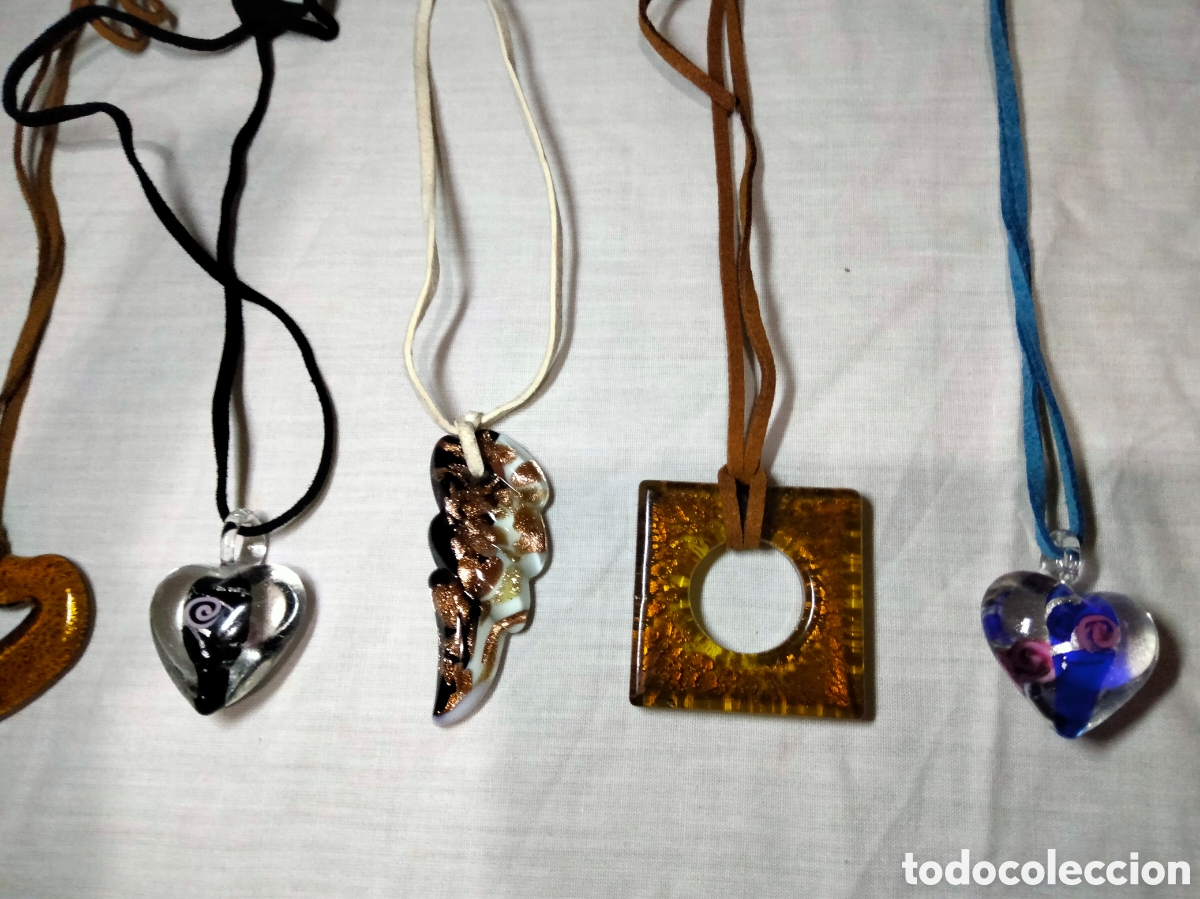 Joyeria: Lote de 9 colgantes murano - Foto 3