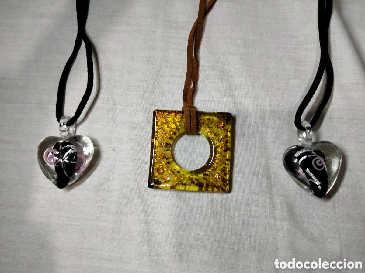 Joyeria: Lote de 9 colgantes murano - Foto 4