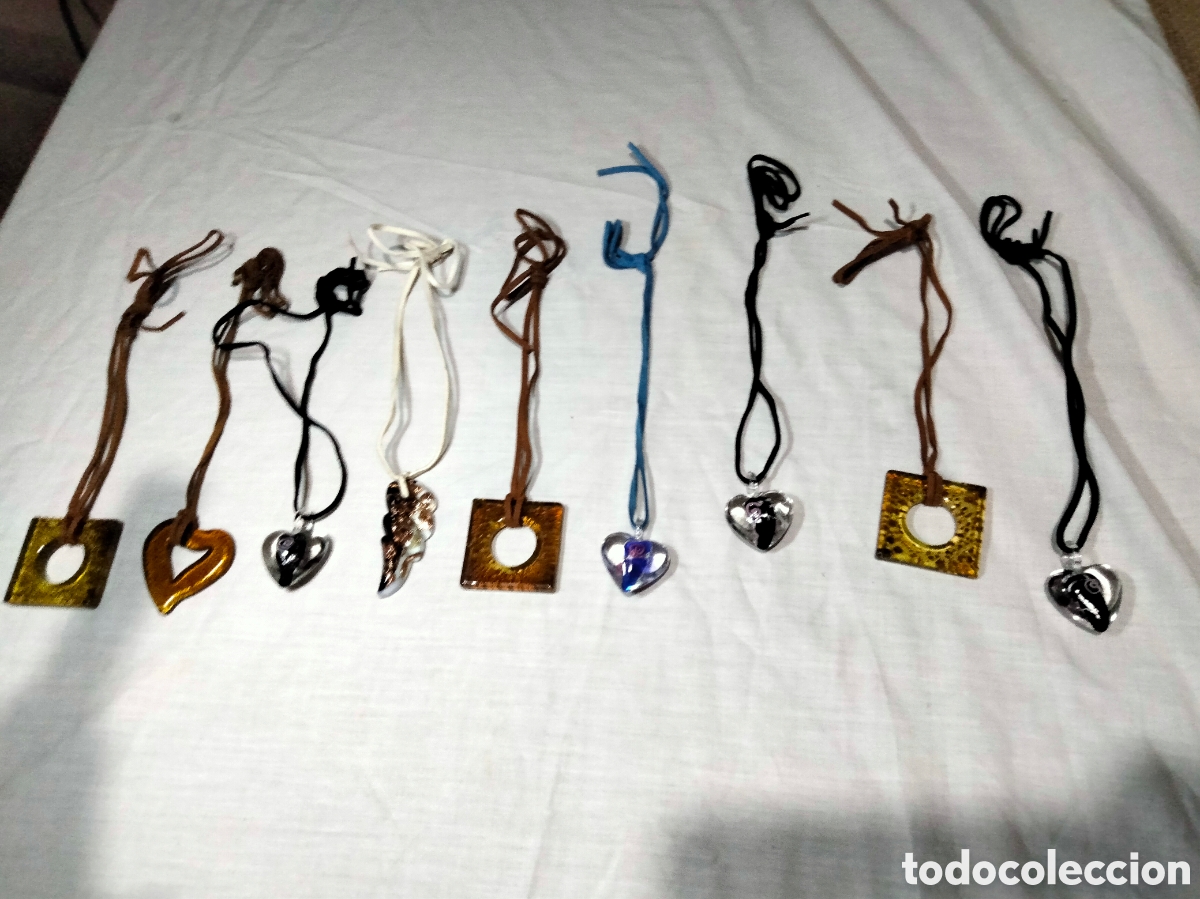 Joyeria: Lote de 9 colgantes murano - Foto 1