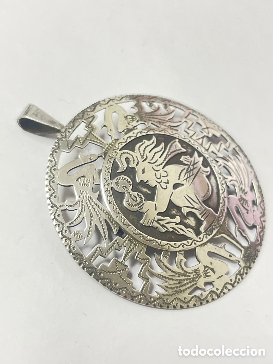 Joyeria: Broche - colgante Maya de plata /C471 - Foto 4