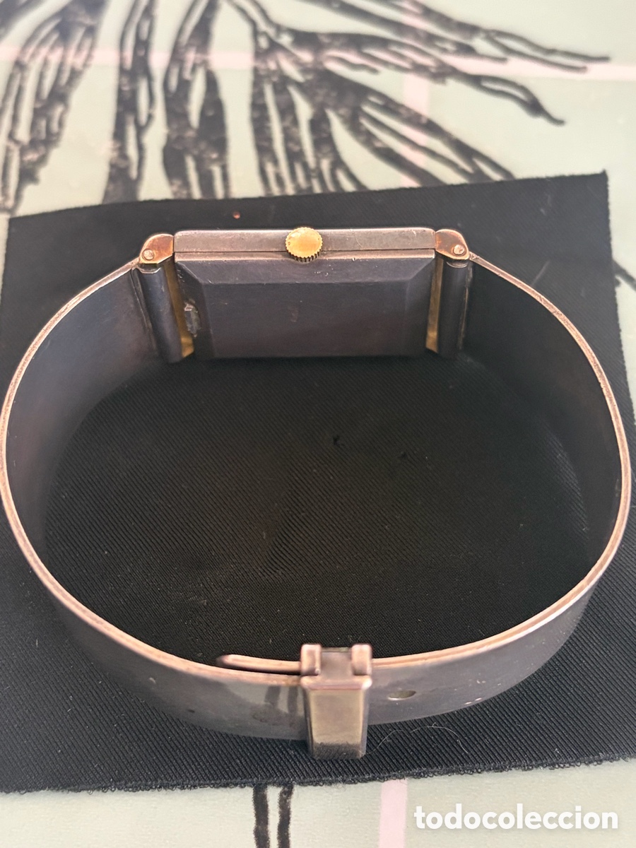 Joyeria: Reloj plata antiguo de cuerda. - Foto 2