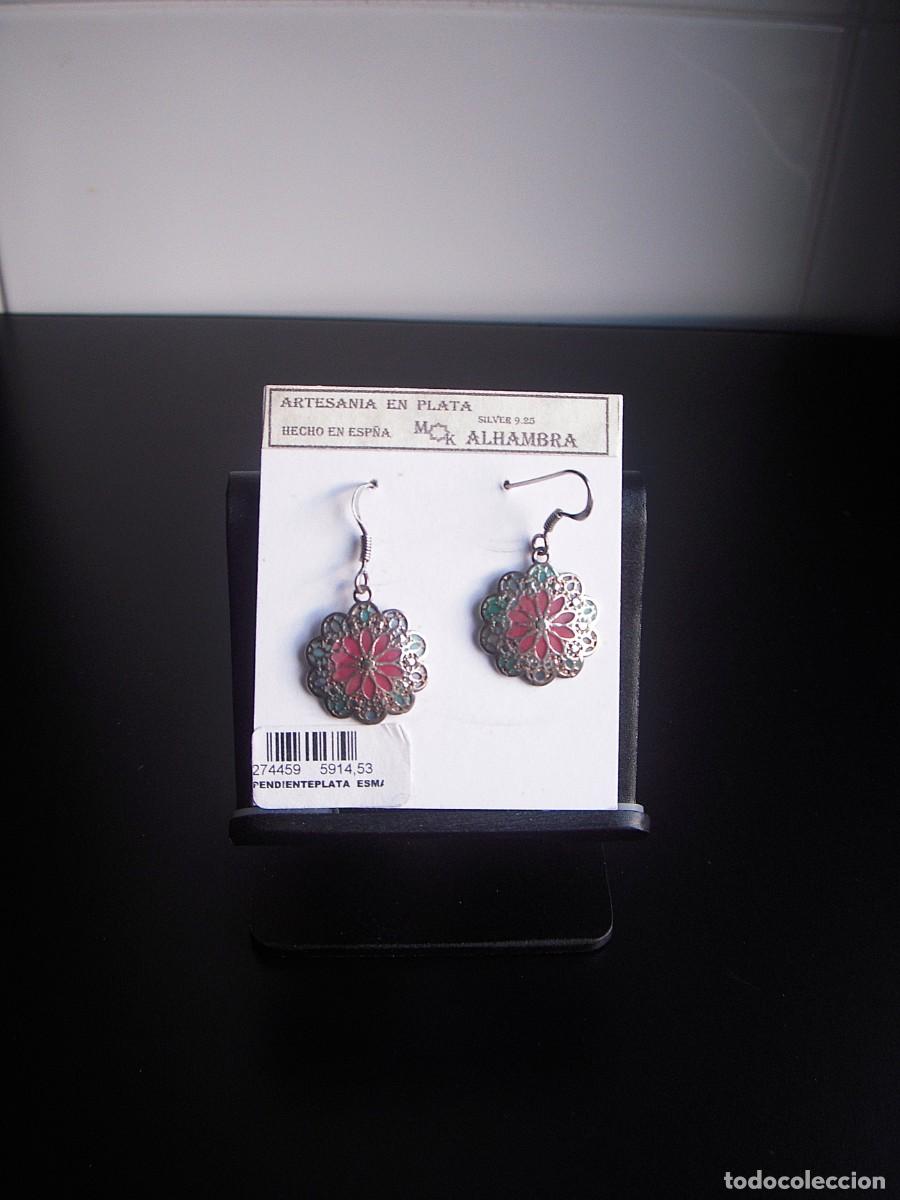 Joyeria: PENDIENTES ROSETA ESMALTADOS EN PLATA - Foto 1
