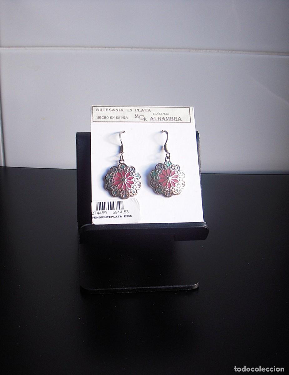 Joyeria: PENDIENTES ROSETA ESMALTADOS EN PLATA - Foto 3
