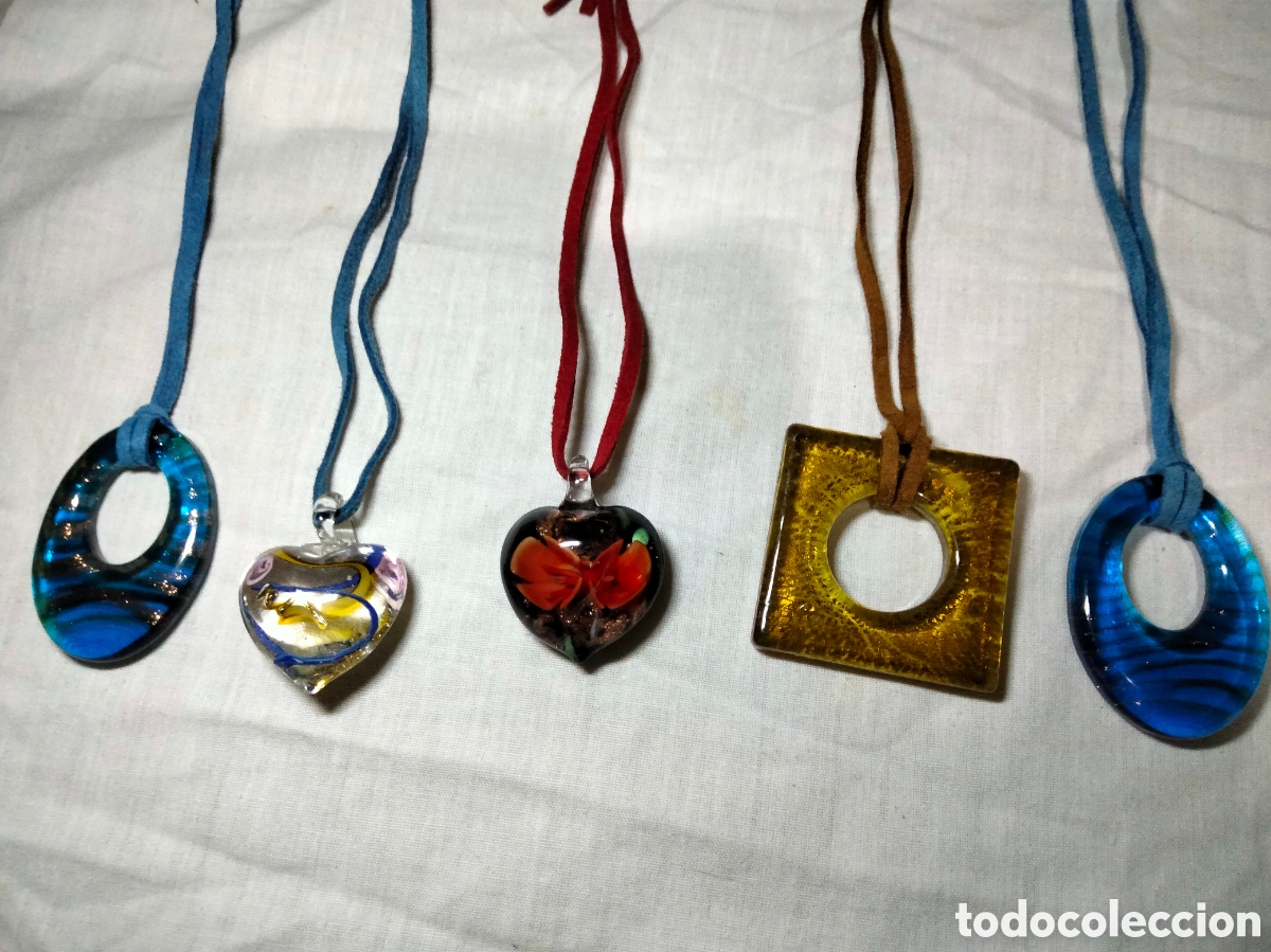 Joyeria: Lote colgantes cristal murano - Foto 2