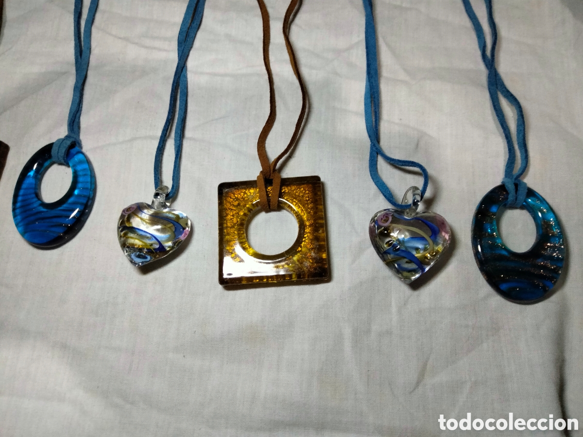 Joyeria: Lote colgantes cristal murano - Foto 3