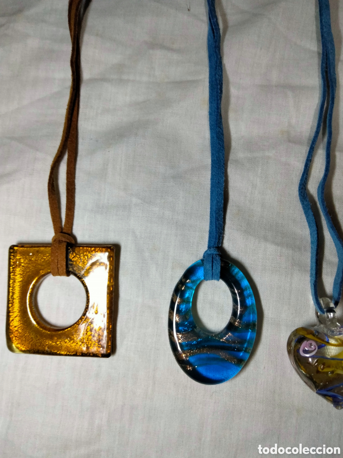Joyeria: Lote colgantes cristal murano - Foto 6