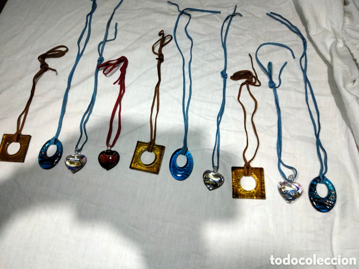 Joyeria: Lote colgantes cristal murano - Foto 1