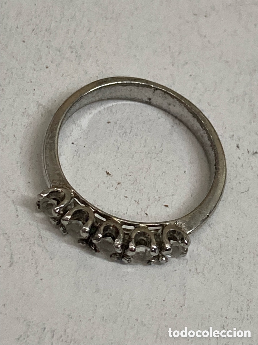 Joyeria: Anillo CINQUILLO DE PLATA Y CIRCONITAS /S410 - Foto 1