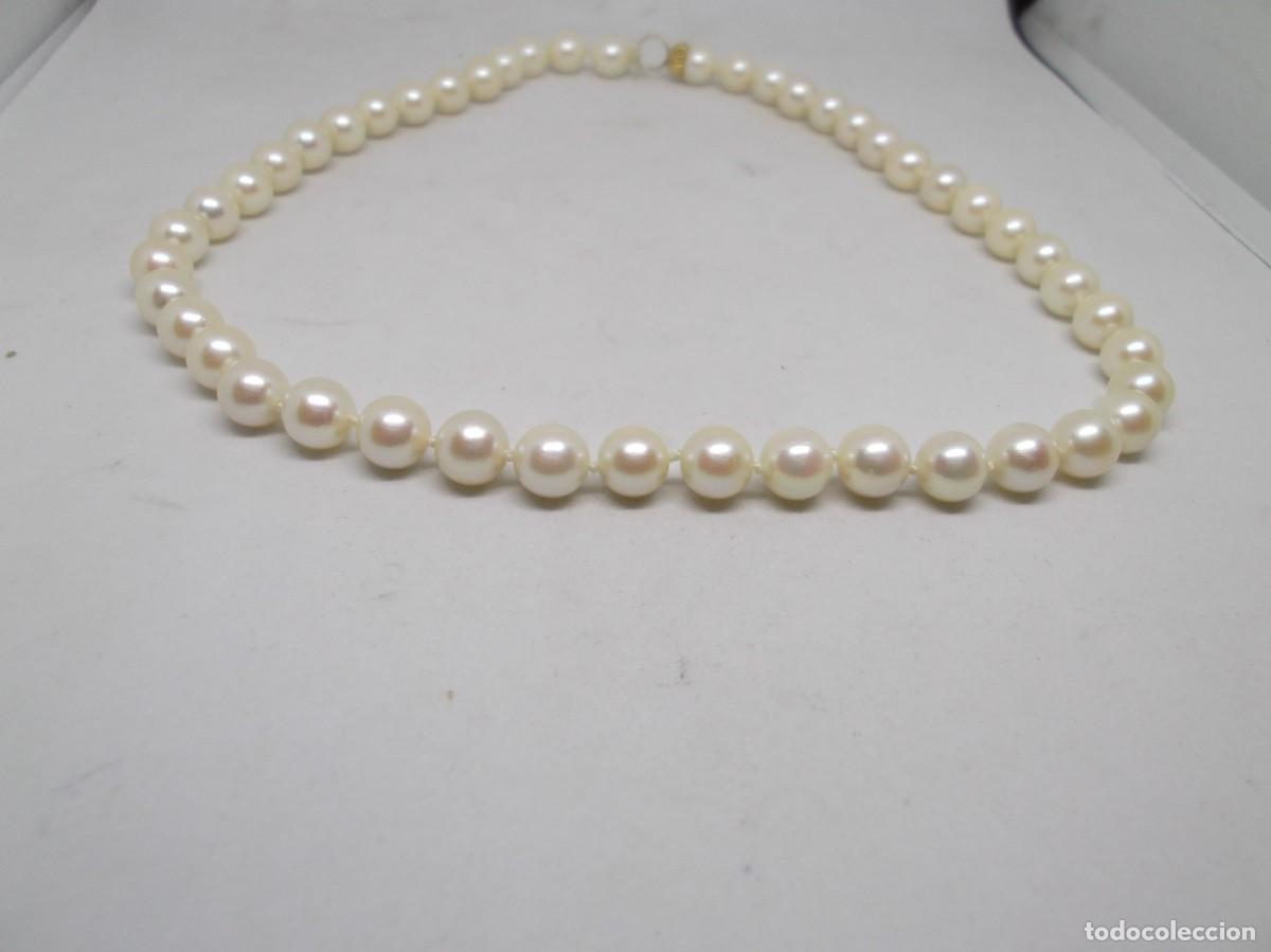 Joyeria: Hilo de perla cultivada de 7.5mm para acabar de montar.Vintage