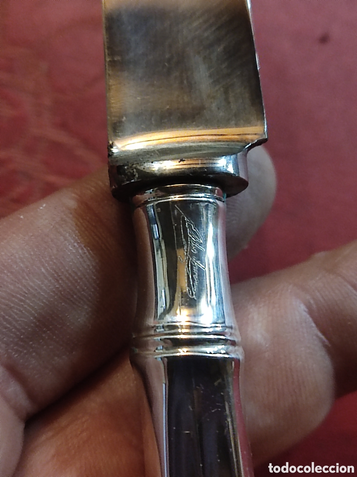 Joyeria: Cuchillo de queso plata Pedro Dur&aacute;n - Foto 2