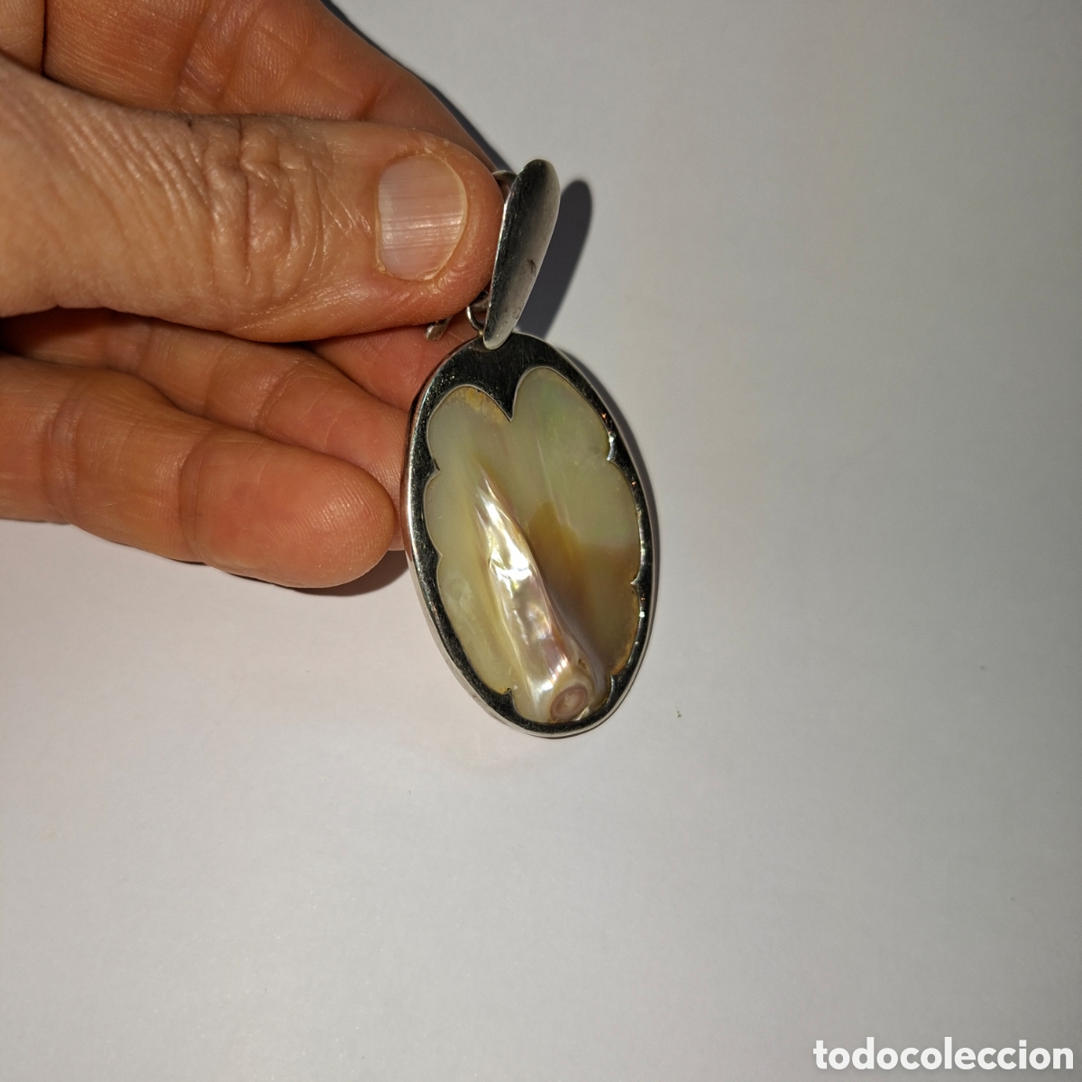 Joyeria: BONITO COLGANTE DE PLATA Y NACAR - Foto 7