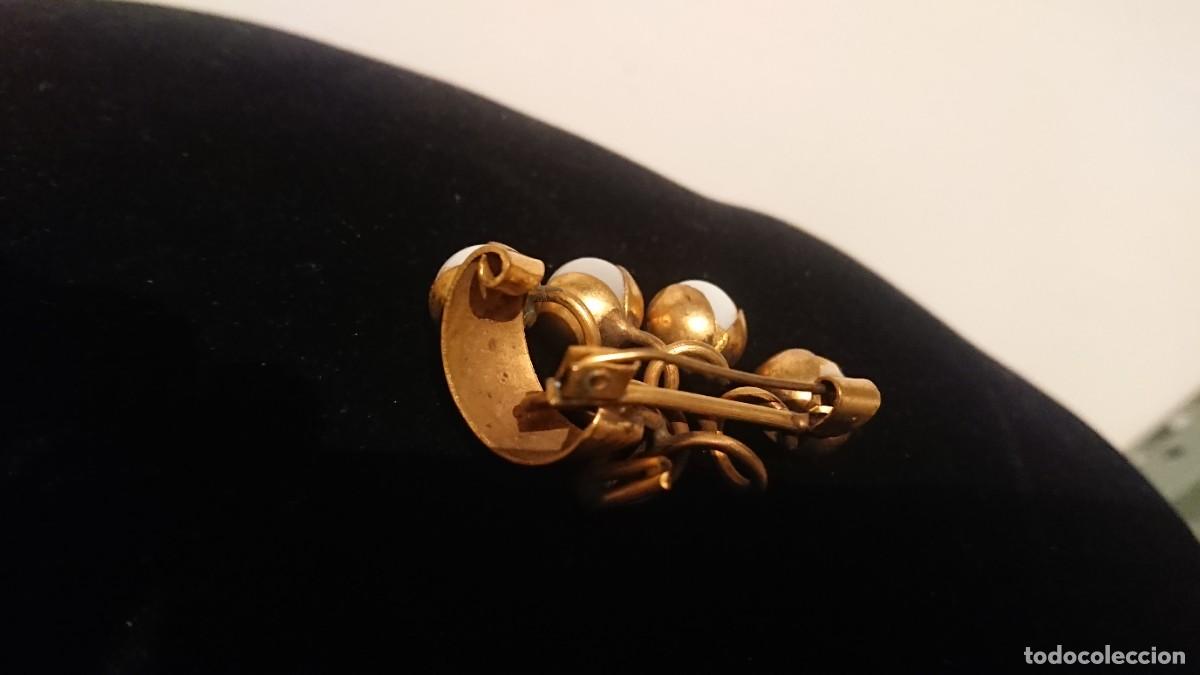 Joyeria: Antiguo broche artesanal, de lat&oacute;n - Foto 7