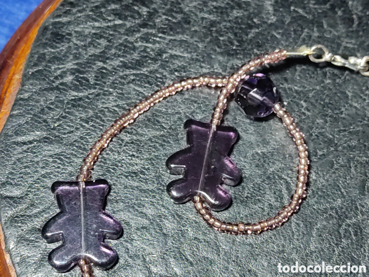 Joyeria: Collar de cristal con ositos. - Foto 2