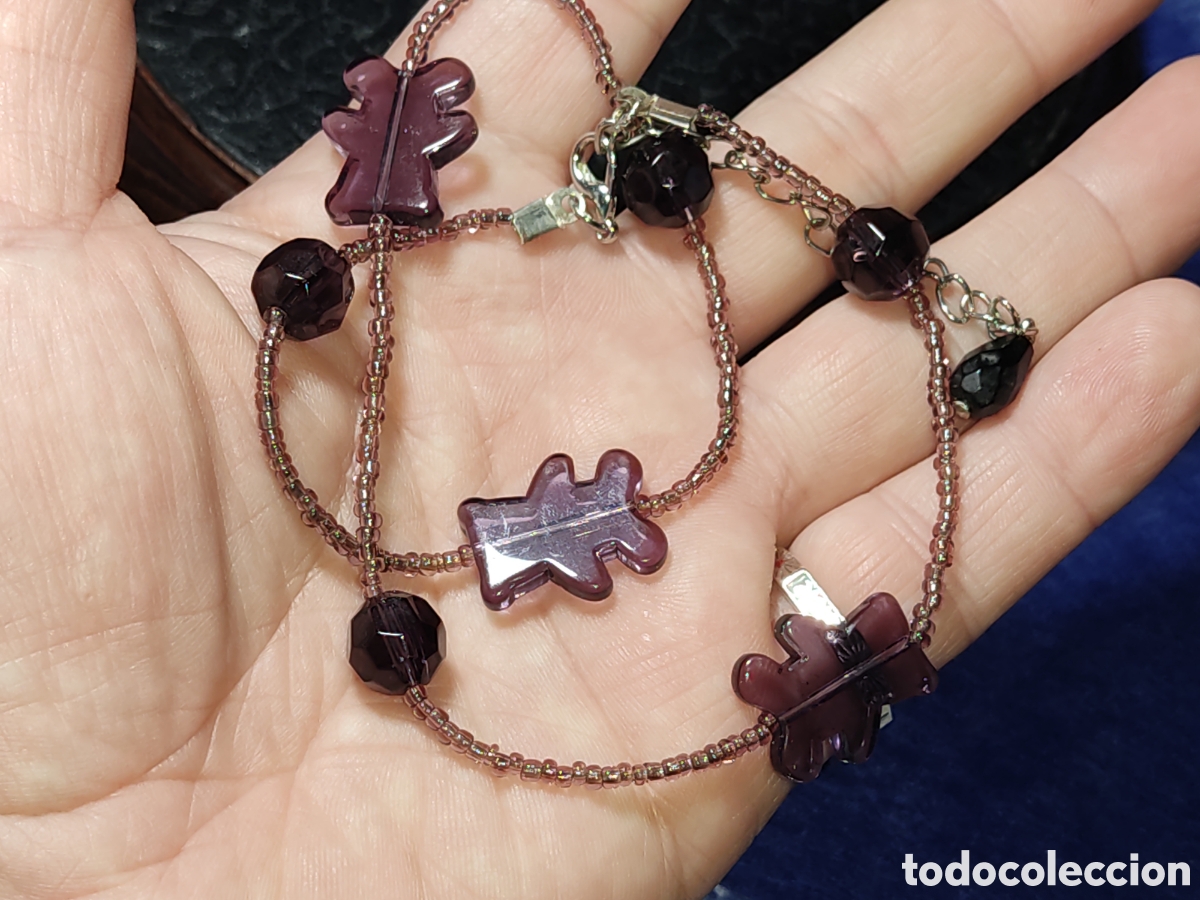 Joyeria: Collar de cristal con ositos. - Foto 4