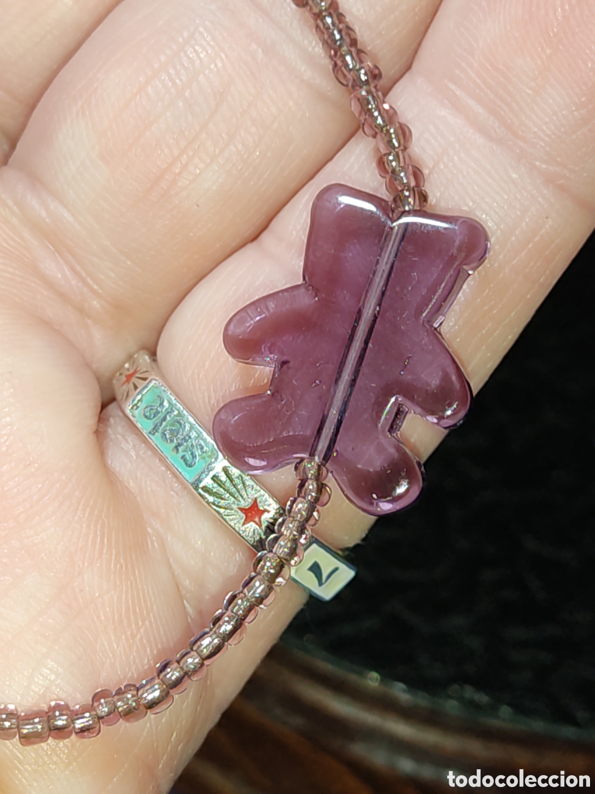 Joyeria: Collar de cristal con ositos. - Foto 5