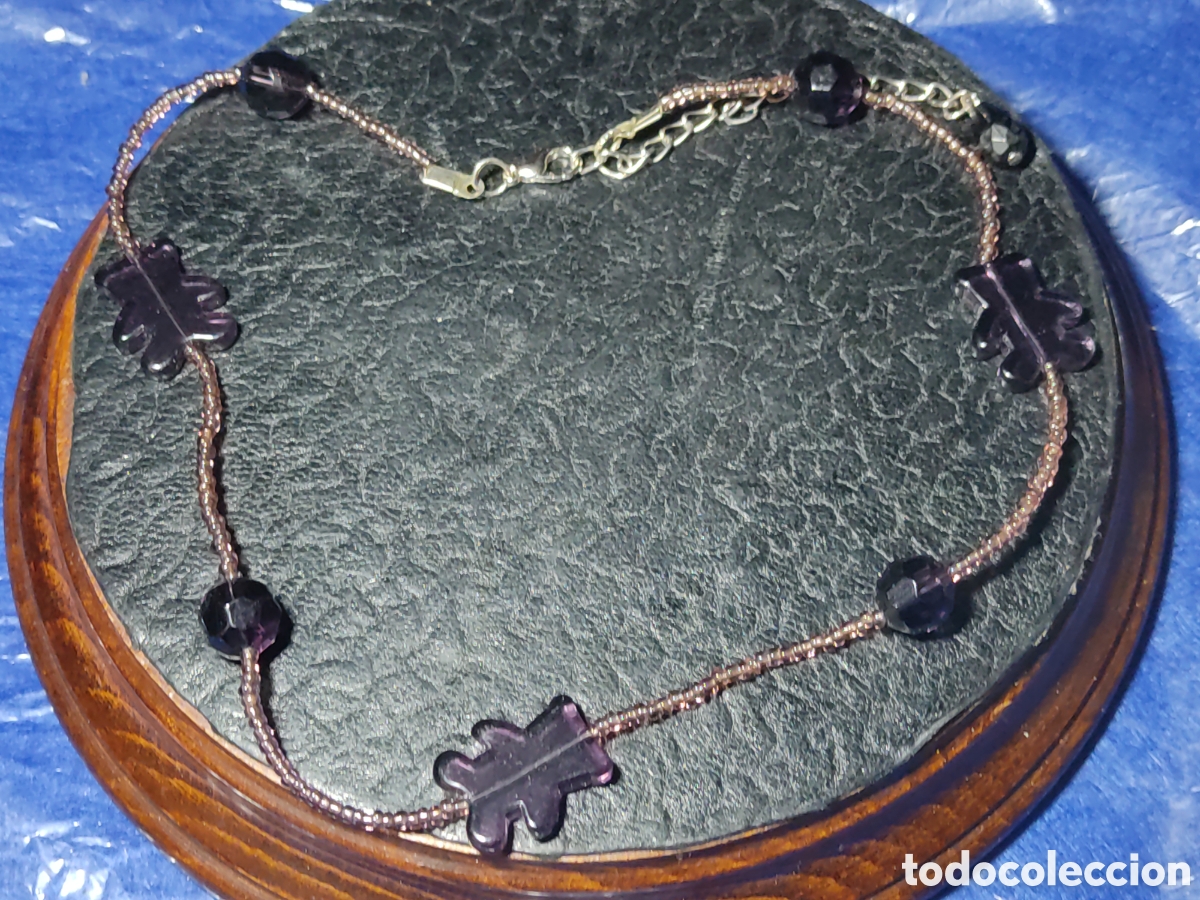 Joyeria: Collar de cristal con ositos. - Foto 1