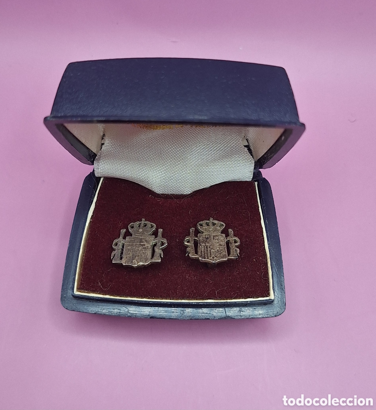 Joyeria: Antiguos Pendientes Escudo de Espa&ntilde;a - Plata - - Foto 2