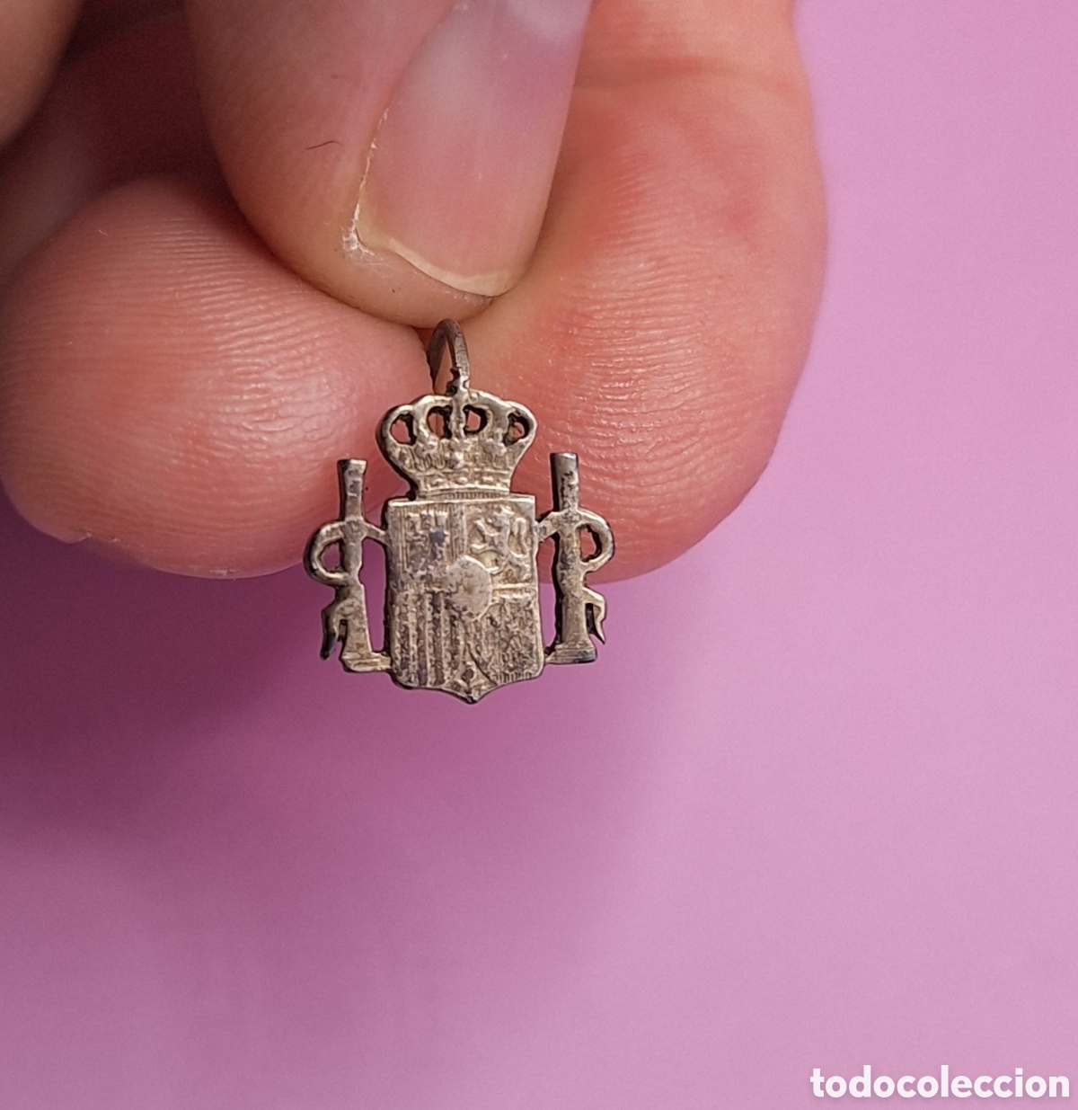 Joyeria: Antiguos Pendientes Escudo de Espa&ntilde;a - Plata - - Foto 6