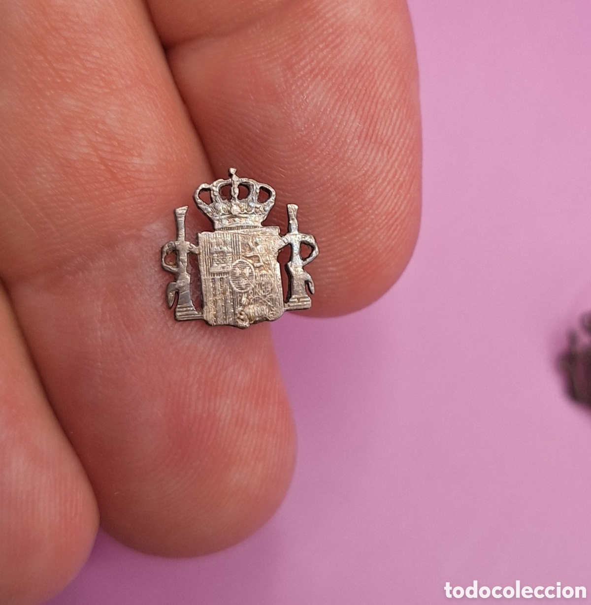 Joyeria: Antiguos Pendientes Escudo de Espa&ntilde;a - Plata - - Foto 7