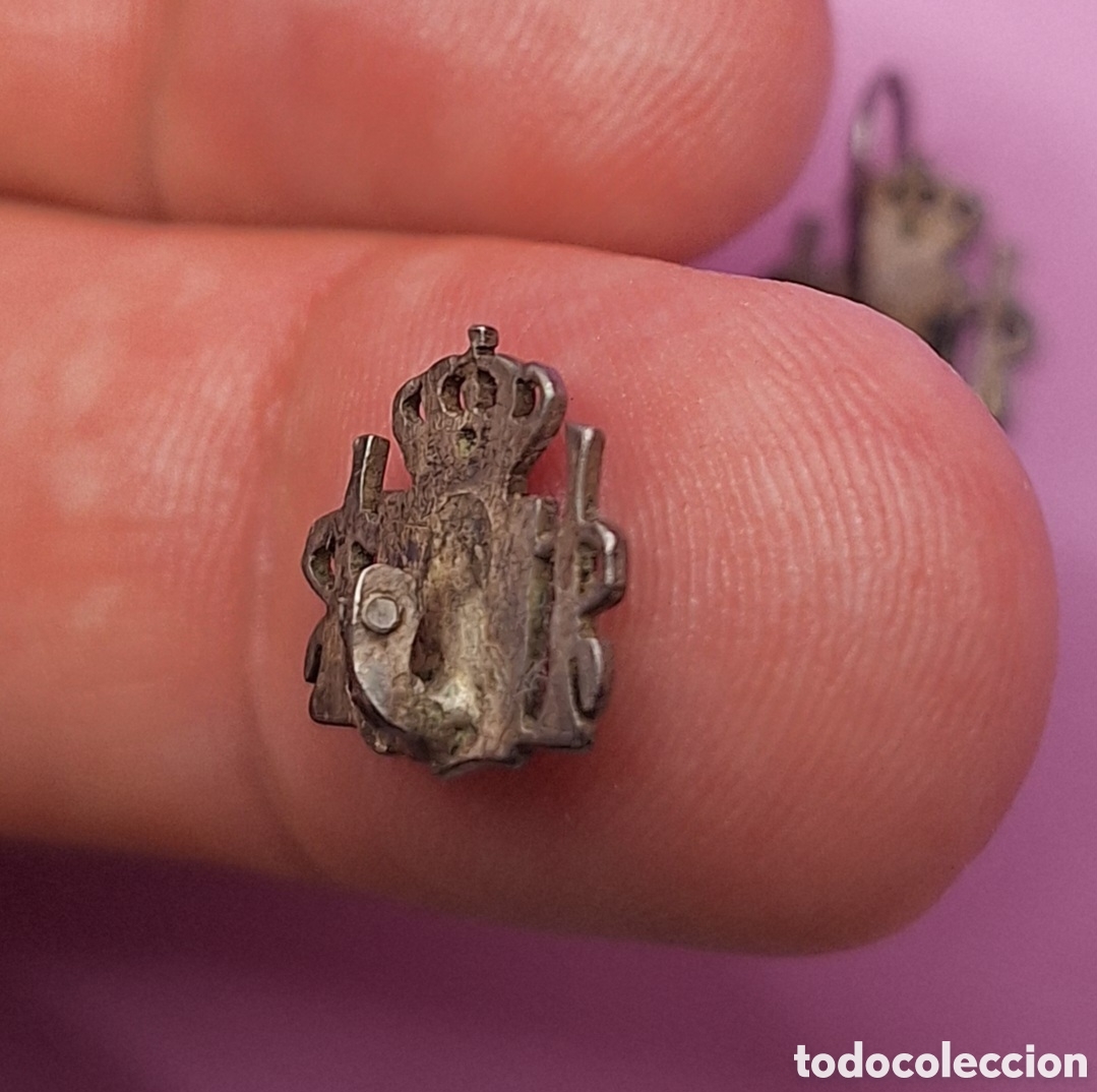 Joyeria: Antiguos Pendientes Escudo de Espa&ntilde;a - Plata - - Foto 11