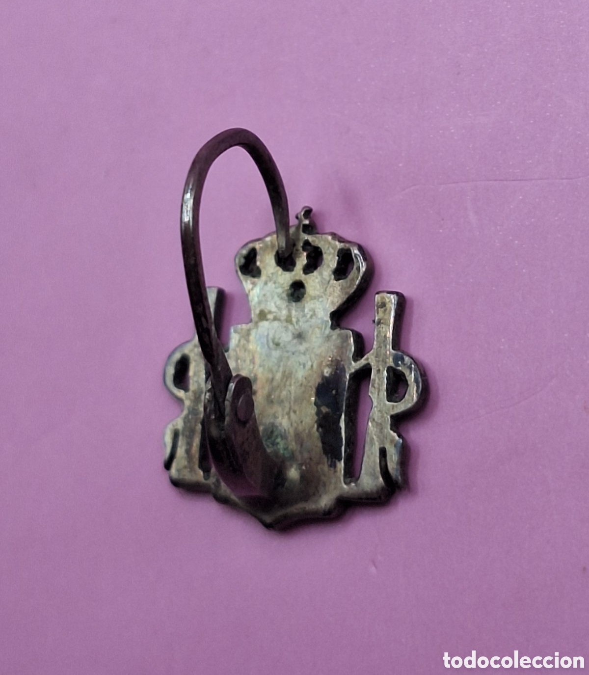 Joyeria: Antiguos Pendientes Escudo de Espa&ntilde;a - Plata - - Foto 14