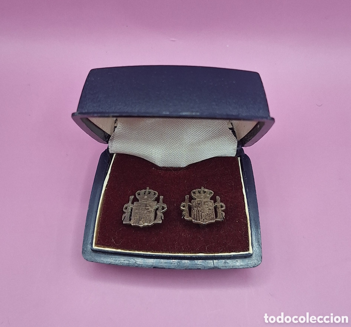 Joyeria: Antiguos Pendientes Escudo de Espa&ntilde;a - Plata - - Foto 1
