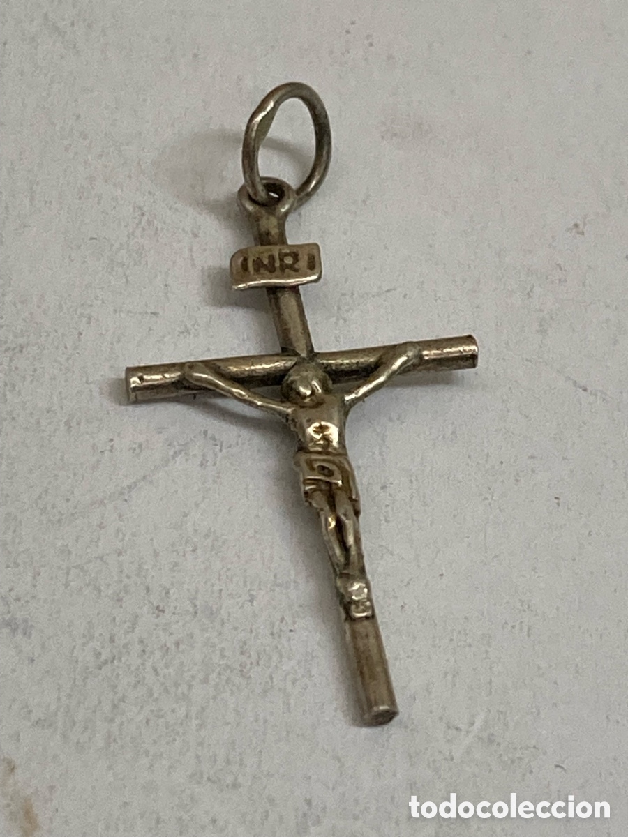 Joyeria: Cruz de plata religiosa C532 - Foto 1