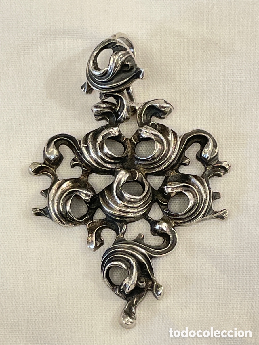 Joyeria: Colgante plata siglo XX - Foto 2
