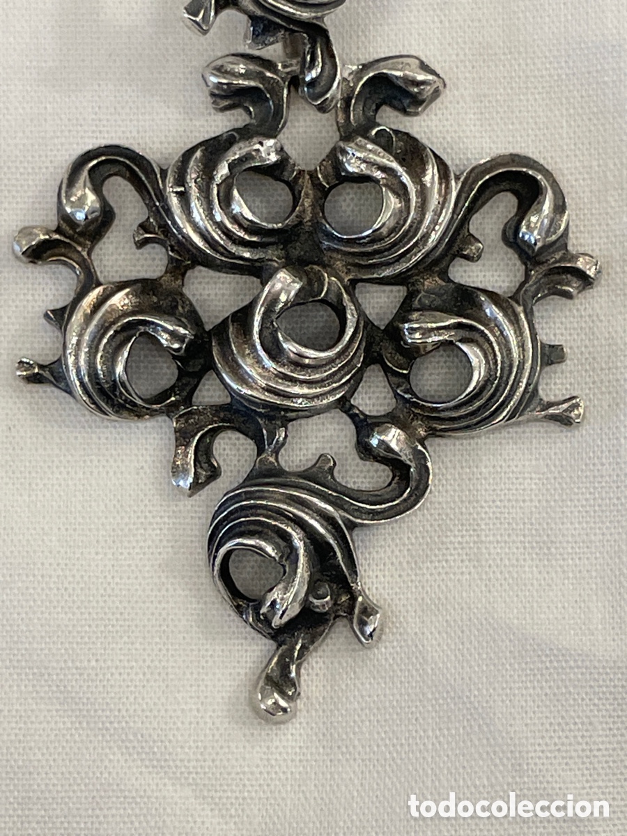 Joyeria: Colgante plata siglo XX - Foto 3