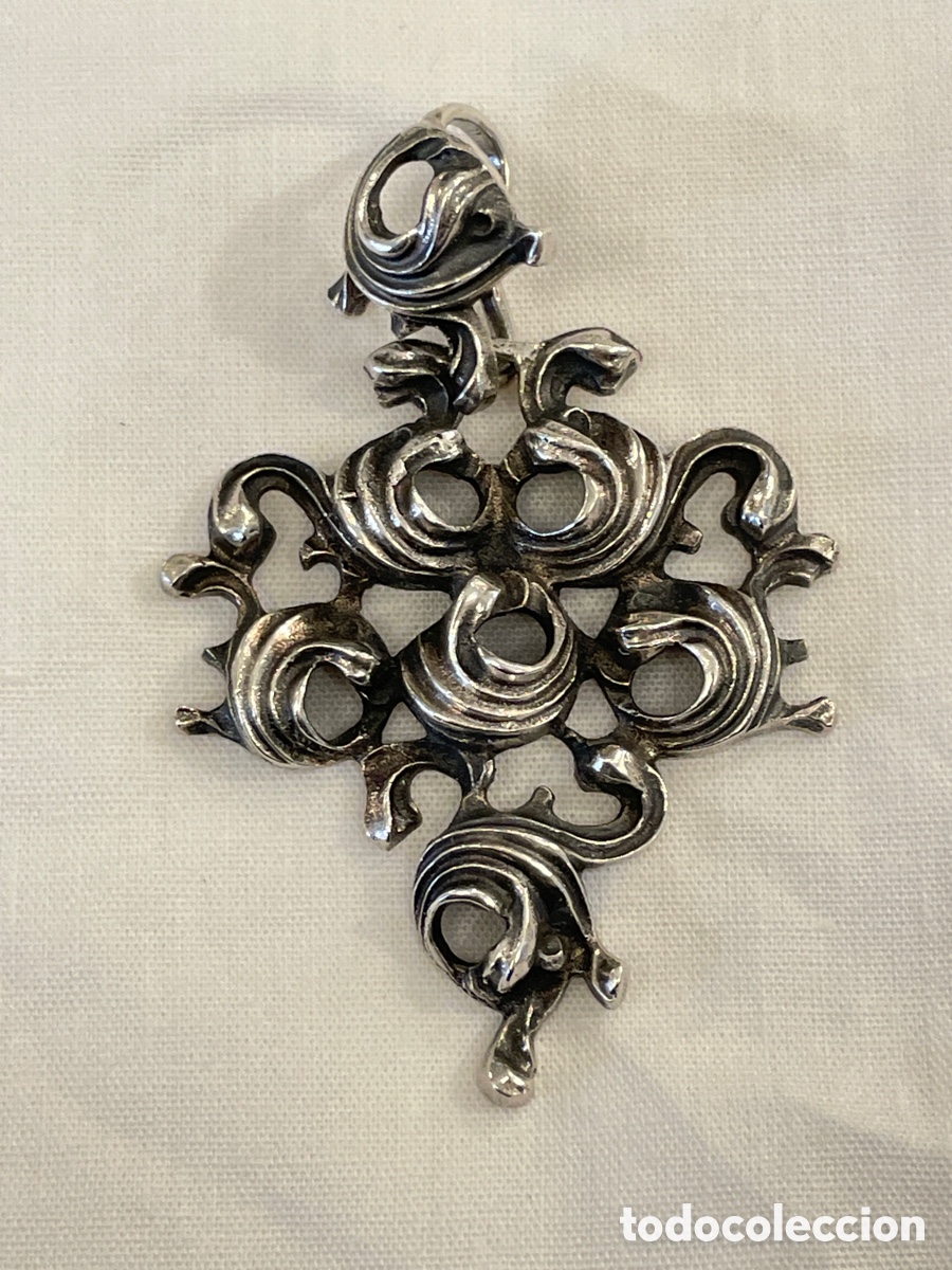 Joyeria: Colgante plata siglo XX - Foto 1