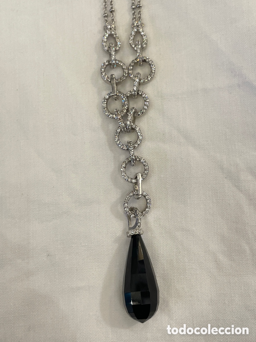 Joyeria: Collar plata, circonitas y &oacute;nix de imitaci&oacute;n - Foto 3