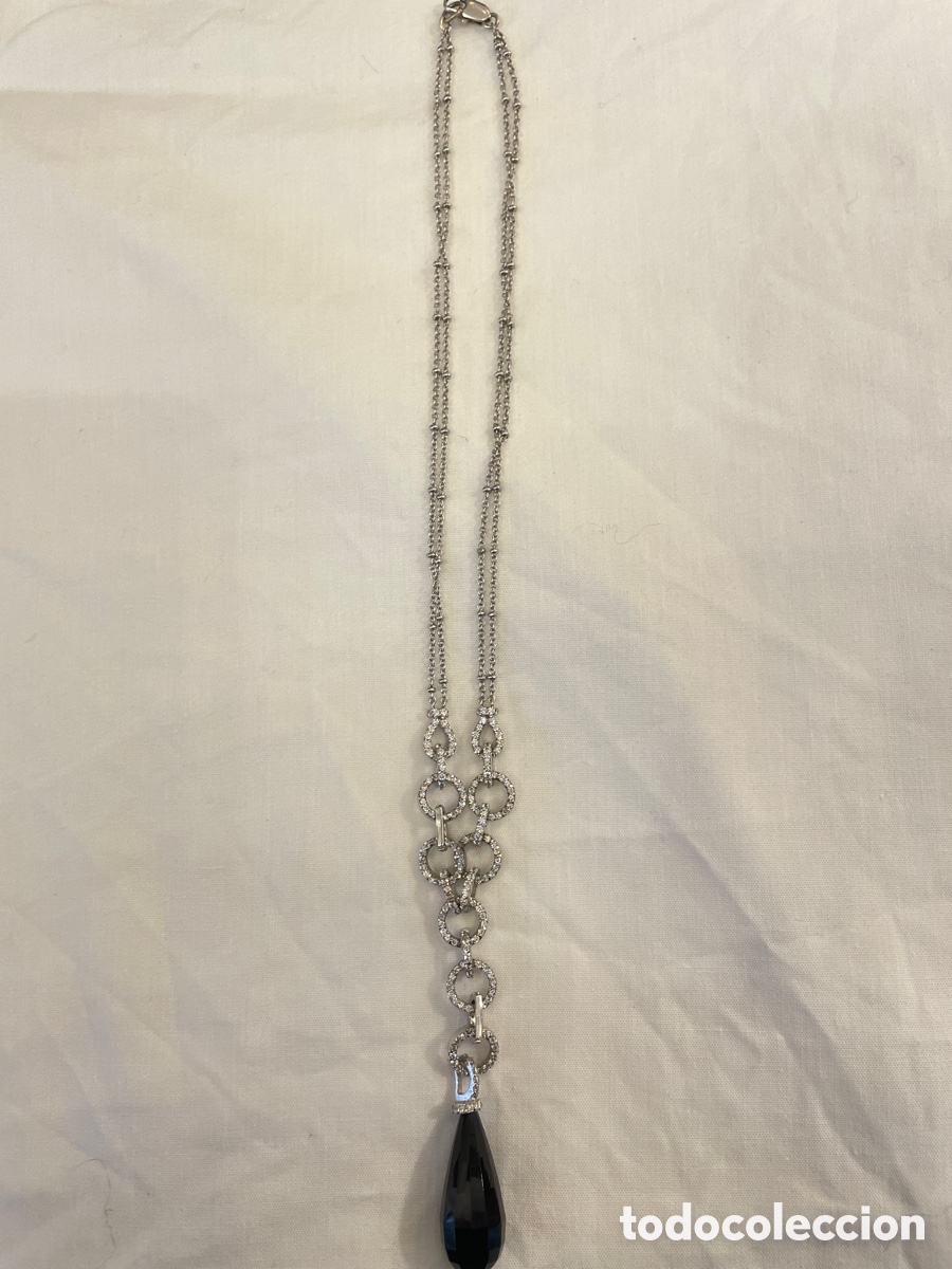 Joyeria: Collar plata, circonitas y &oacute;nix de imitaci&oacute;n - Foto 1