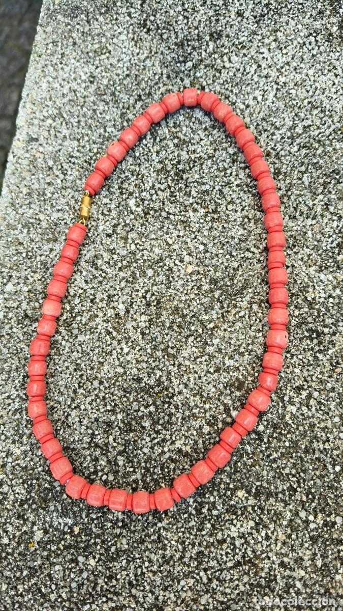 Joyeria: Collier corail rouge original 45 cm vintage - Foto 1