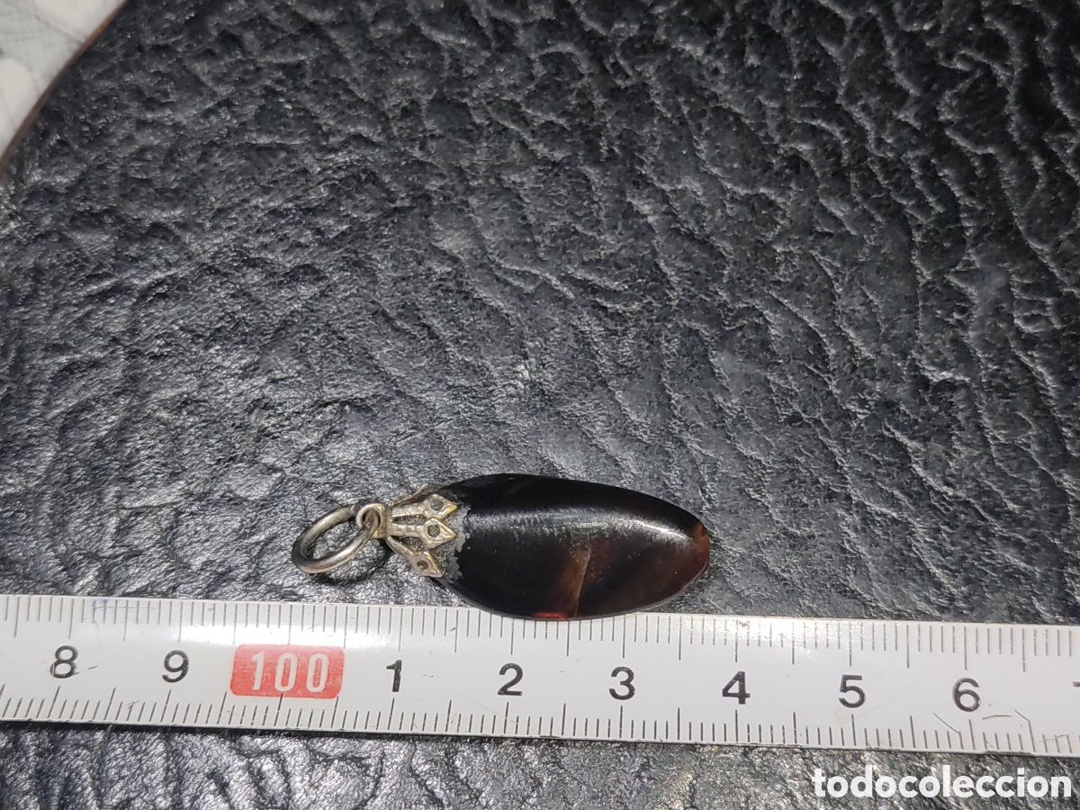 Joyeria: Colgante de obsidiana.Vintage. - Foto 3