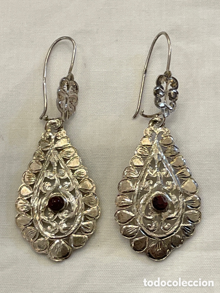 Joyeria: Pendientes plata tallados a mano - Foto 2