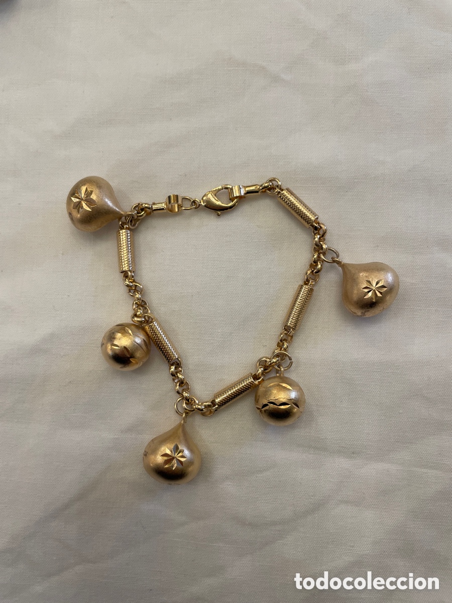 Joyeria: Pulsera de plata con ba&ntilde;o de oro - Foto 1
