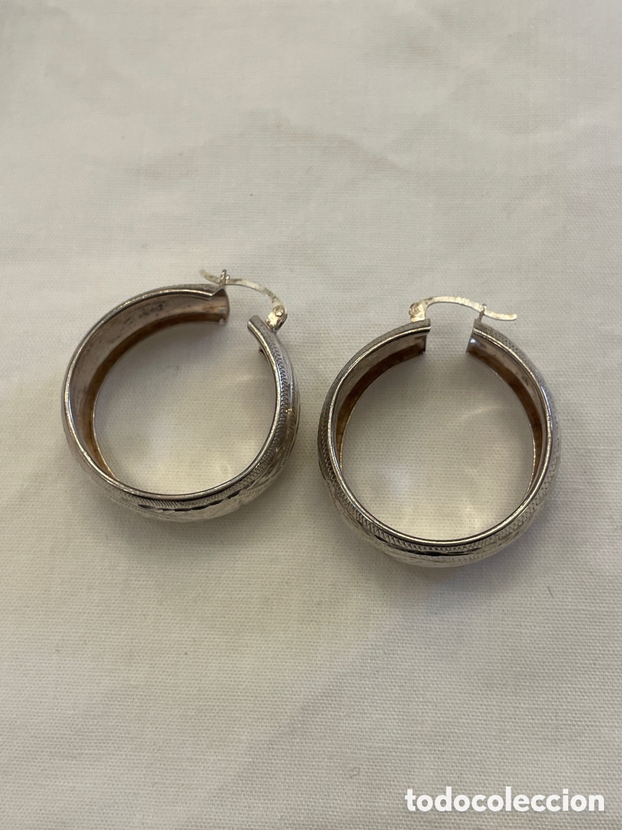 Joyeria: Pendientes de plata tallados a mano - Foto 6