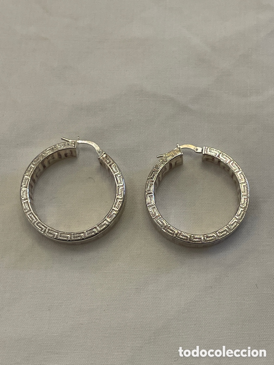 Joyeria: Pendientes de plata siglo XX - Foto 2